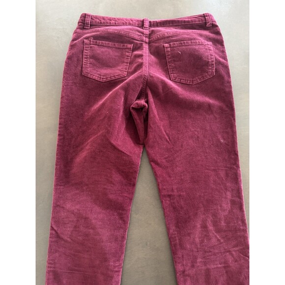 Cat & Jack Girls Skinny Corduroy Low-Rise Jeans Burgundy Sz 14plus XL soft cozy - Picture 10 of 11